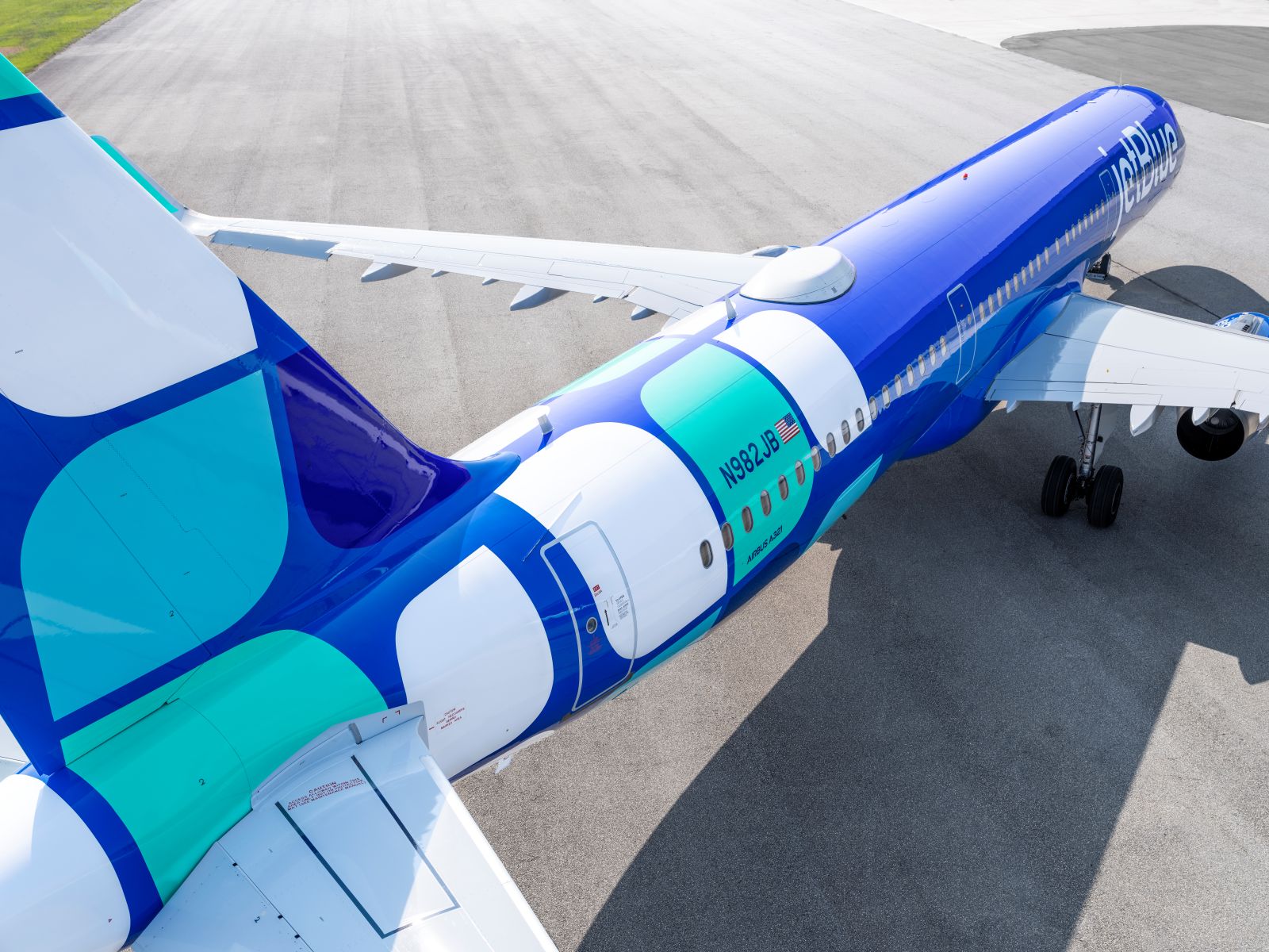 Jetblue Mint Livery Tail View