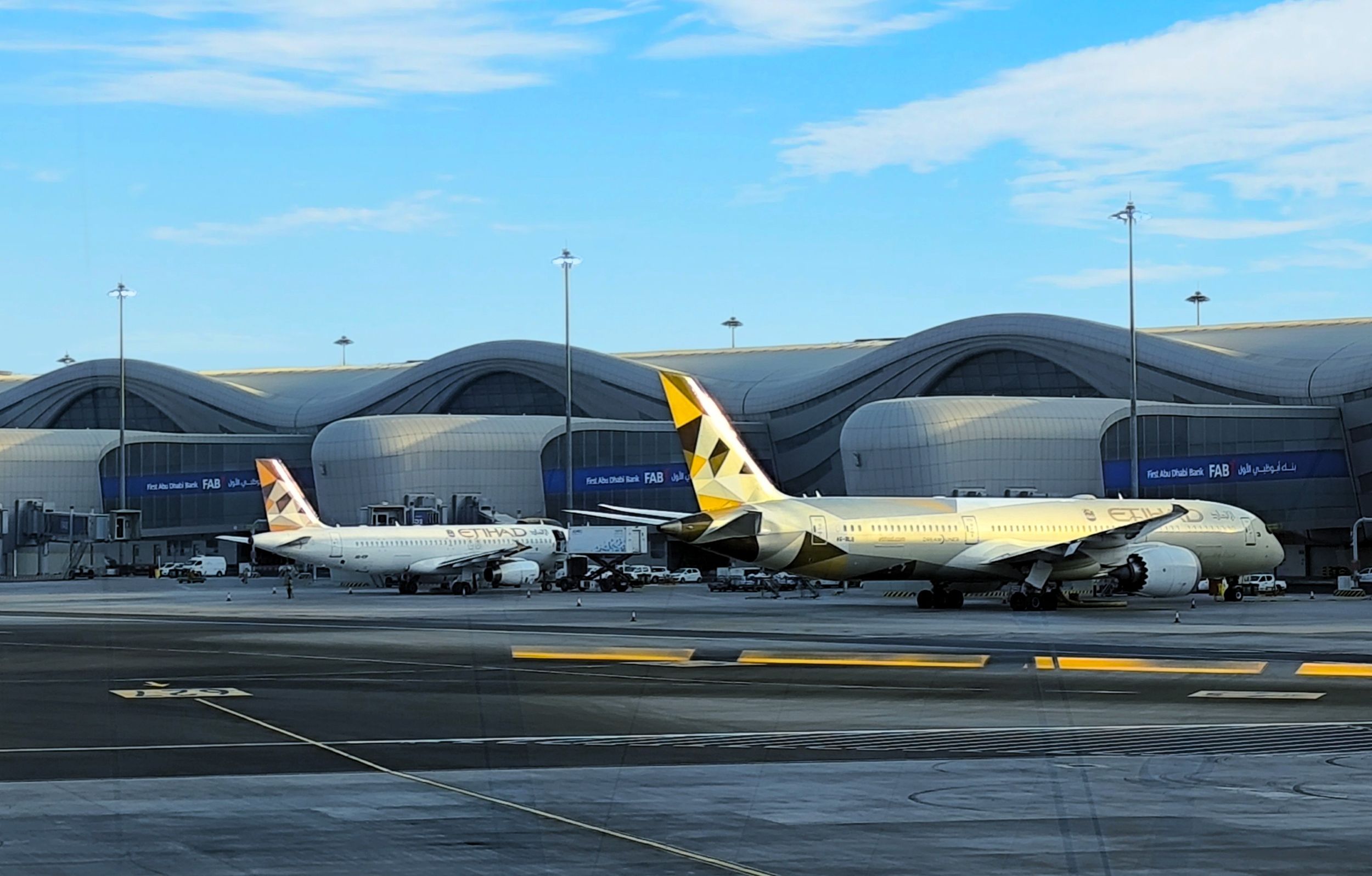 Etihad Aircraft In Abu Dhabi
